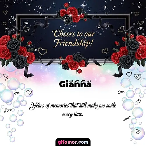 Cheers to our friendship!  V Gianna Gif Download