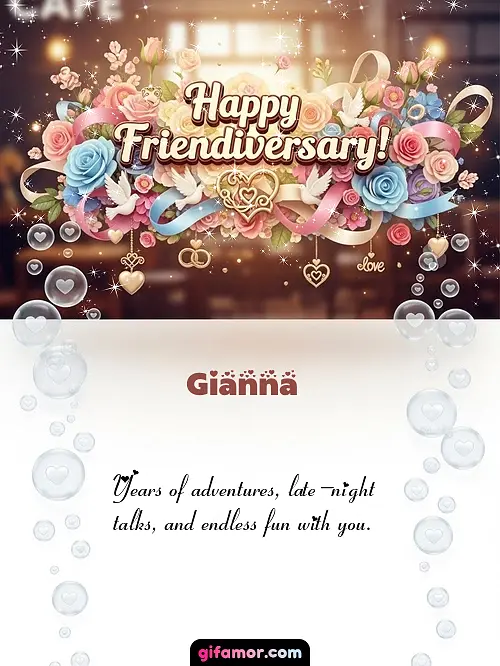 Happy friendiversary! I Gianna Gif Download