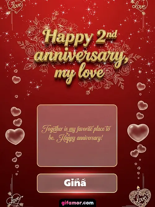 Happy 2st anniversary, my love III Gina