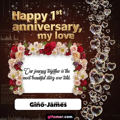 Happy 1st anniversary, my love IV Gino-James