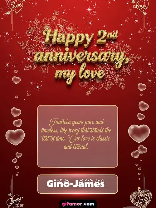 Happy 2st anniversary, my love III Gino-James