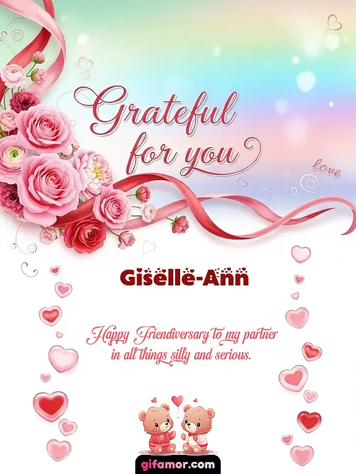 Grateful for you! II Giselle-Ann