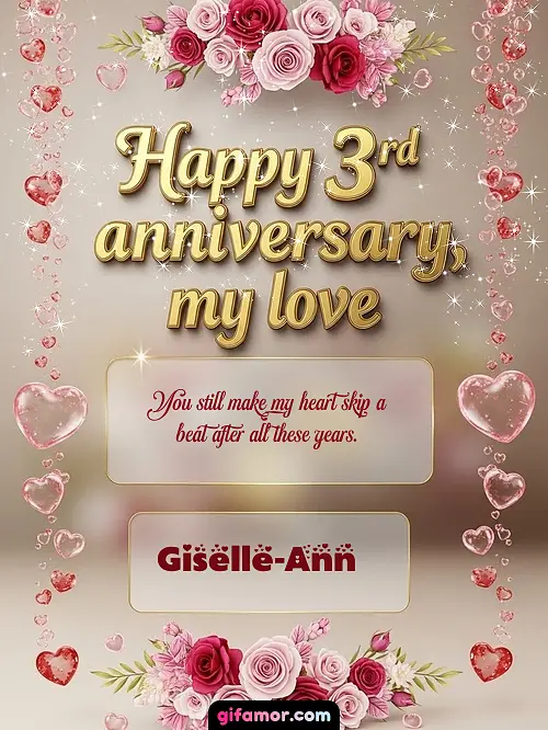 Happy 4st anniversary, my love Giselle-Ann