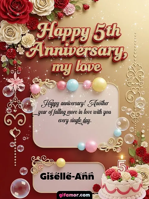 Happy 5st anniversary, my love Giselle-Ann