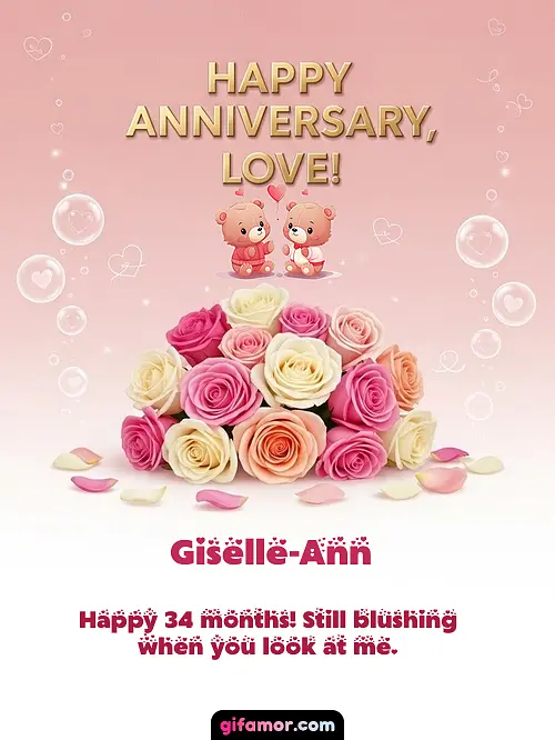 Happy anniversary, love! IV Giselle-Ann