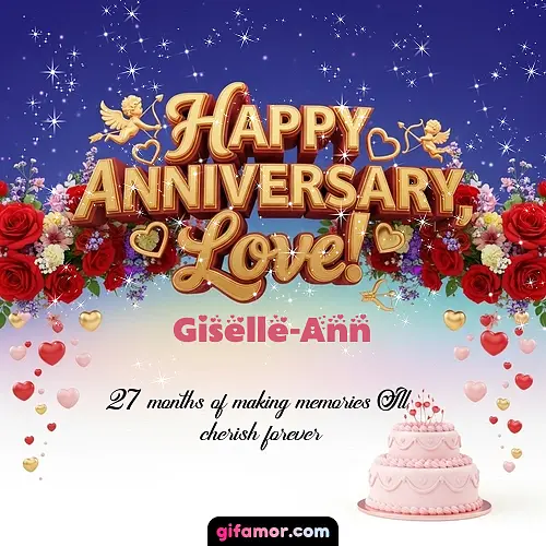 Happy one month anniversary, love! Giselle-Ann