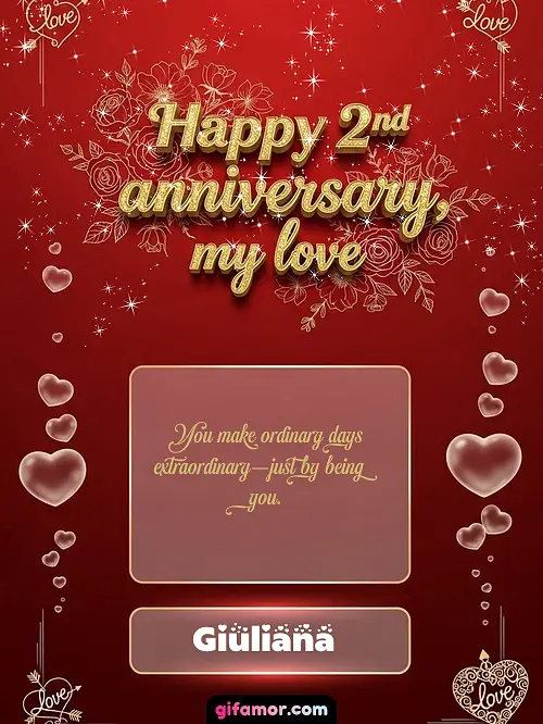 Happy 2st anniversary, my love III Giuliana