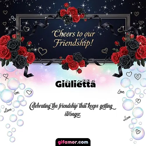 Cheers to our friendship!  V Giulietta Gif Download