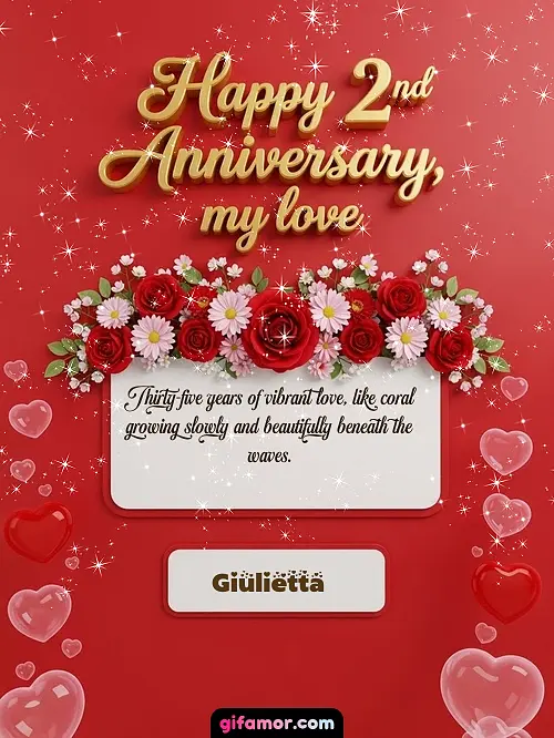 Happy 2st anniversary, my love I Giulietta