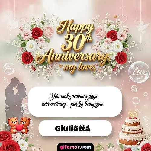 GIF de Wedding Anniversaries by Year: You make ordinary days extraordinary—just by being you.