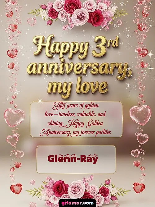 Happy 4st anniversary, my love Glenn-Ray
