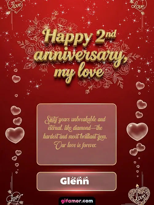 Happy 2st anniversary, my love III Glenn