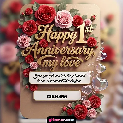 Happy 1st anniversary, my love V Gloriana