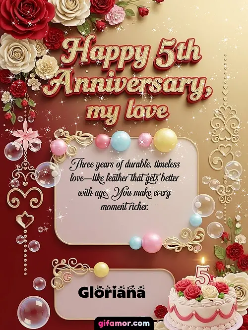 Happy 5st anniversary, my love Gloriana