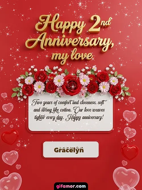 Happy 2st anniversary, my love I Gracelyn