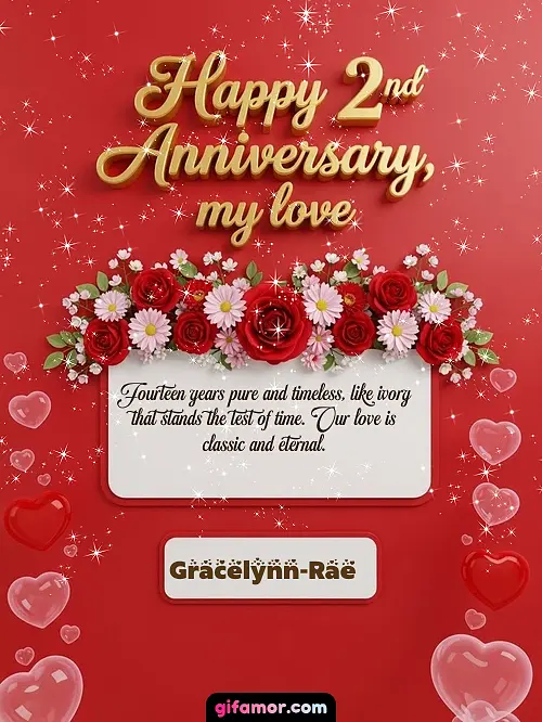Happy 2st anniversary, my love I Gracelynn-Rae