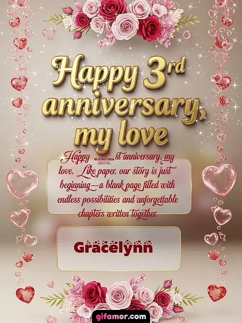 Happy 4st anniversary, my love Gracelynn