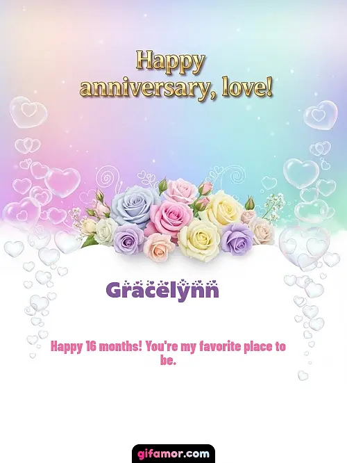 Happy anniversary, love! III Gracelynn