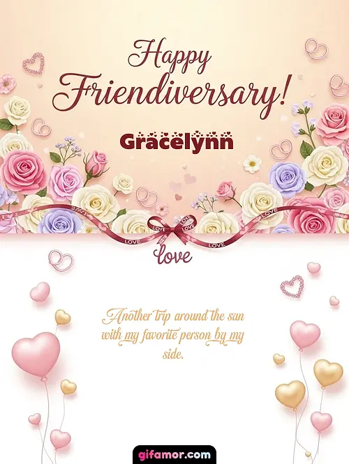 Happy friendiversary! Gracelynn Gif Download