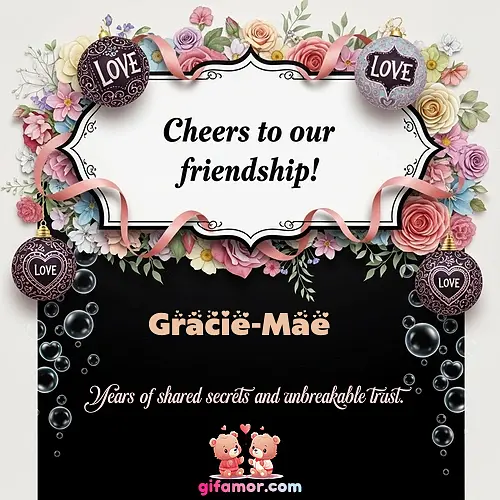 GIF de Friendship anniversary: Years of shared secrets and unbreakable trust.