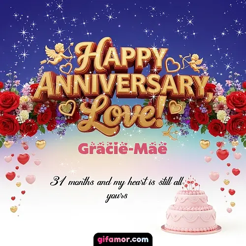 Happy one month anniversary, love! Gracie-Mae
