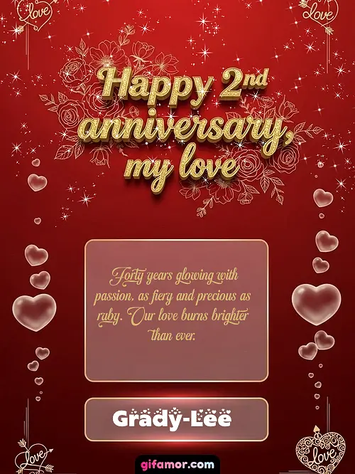 Happy 2st anniversary, my love III Grady-Lee