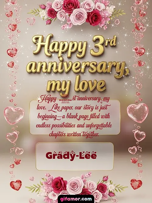 Happy 4st anniversary, my love Grady-Lee