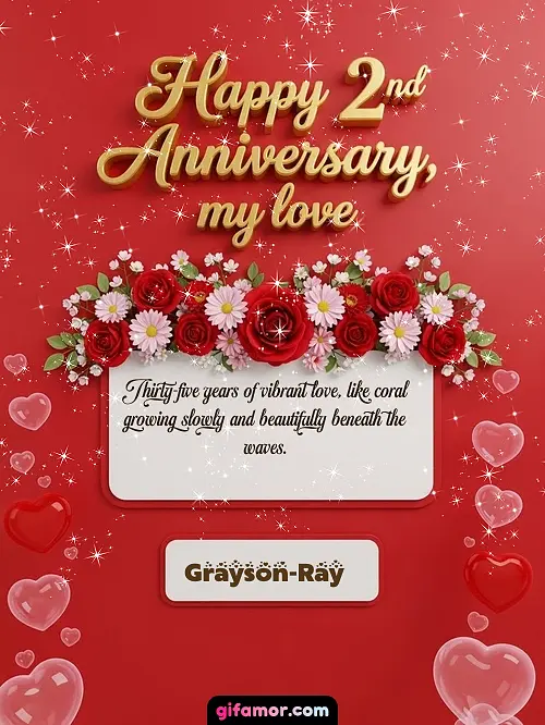 Happy 2st anniversary, my love I Grayson-Ray