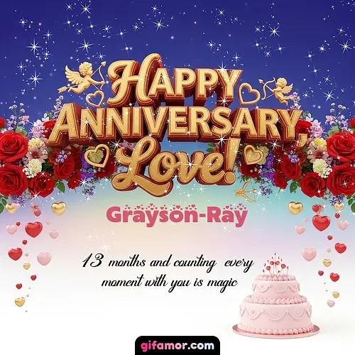 Happy one month anniversary, love! Grayson-Ray