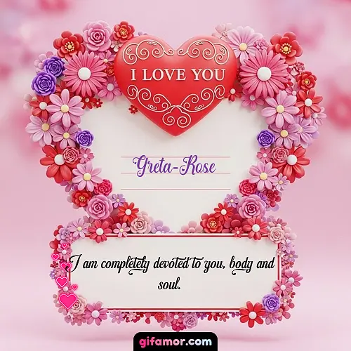 I Love You IX Greta-Rose