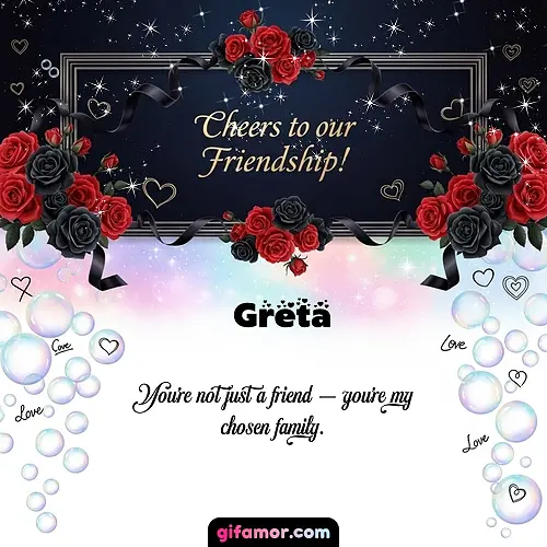 Cheers to our friendship!  V Greta Gif Download