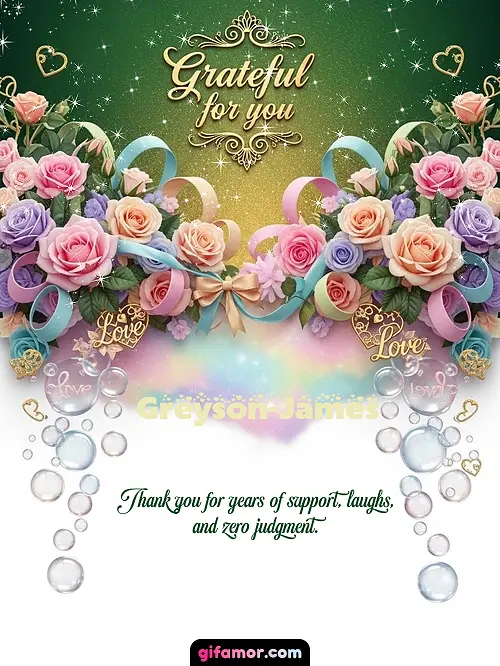 Grateful for you! IV Greyson-James