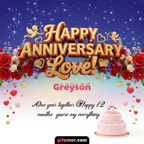 Happy one month anniversary, love! Greyson