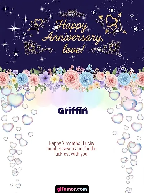 Happy anniversary, love! Griffin