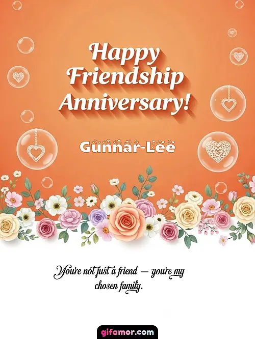 Happy friendship anniversary! III Gunnar-Lee