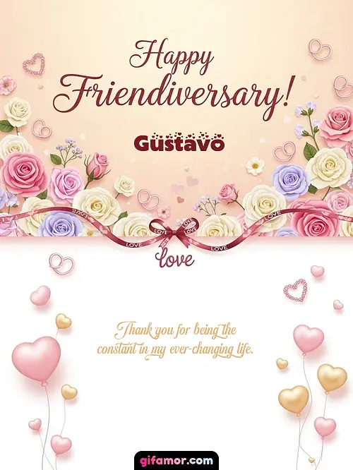Happy friendiversary! Gustavo
