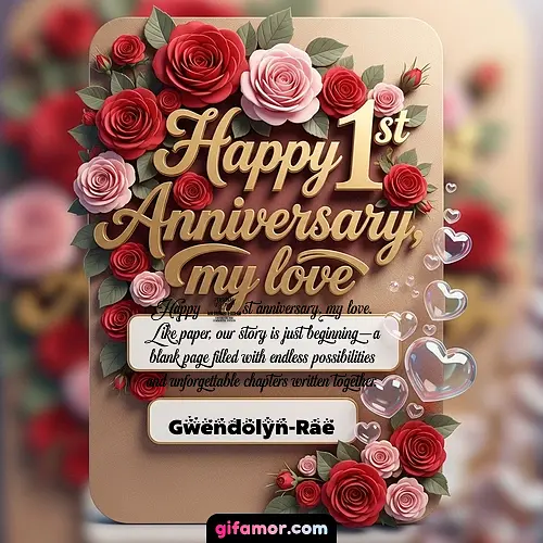 Happy 1st anniversary, my love V Gwendolyn-Rae