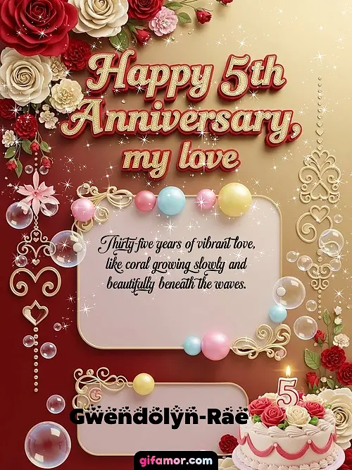Happy 5st anniversary, my love Gwendolyn-Rae
