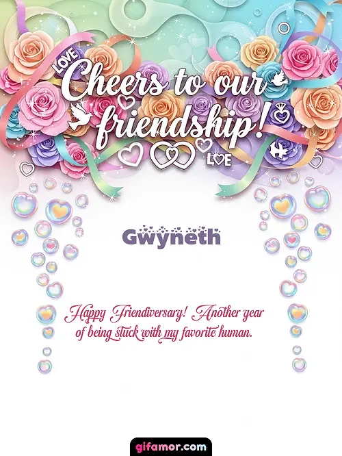 Cheers to our friendship! Gwyneth