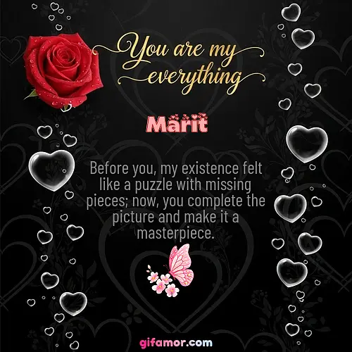 You are my everything I Marit