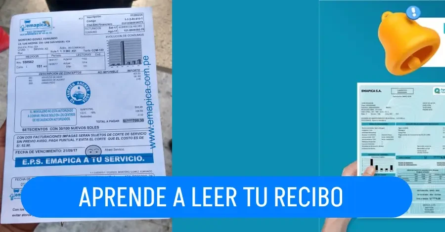 Conoce tu recibo de Agua amigo Iqueño